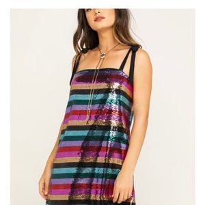 Show Me Your MuMu Multicolor Sequin Mini Dress